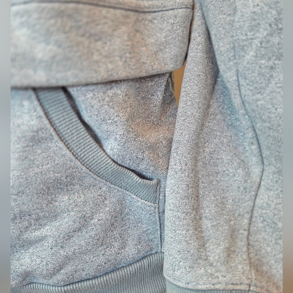 Adidas Stella McCartney Heathered Blue Gray Jacket - Picture 3 of 7